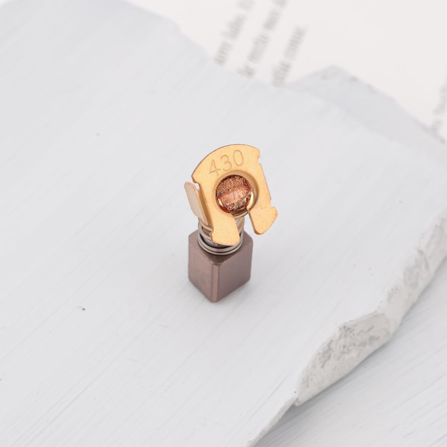 4 Pcs Power Tool Carbon Brush Replacement Motor Brushes 7mm x 7mm x 9.5/12mm Compatible with Makita CB430 BHR200 DCS550 191971-3