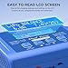 LiPo Battery Charger RC Balance Fast Battery Charger Discharger 80W 6A Smart Digital Battery Pack Charger for 1S-6S LiPo Life Li-ion 1-15S NiCD NiMH PB Smart Battery Batteries for RC Car (Blue)