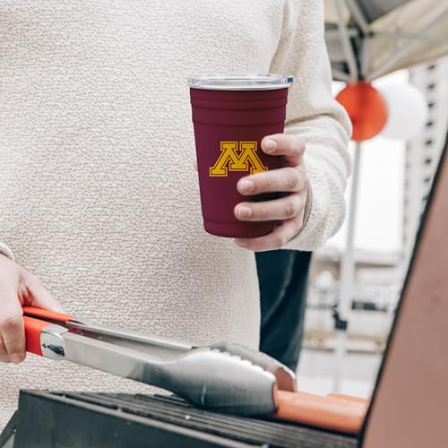 Image of Logo Brands NCAA 22 oz Stainless Steel Tailgate Cup -Double Wall Vacuum-Sealed Durable For Hot & Cold Drinks, Perfect for Gameday & Tailgating