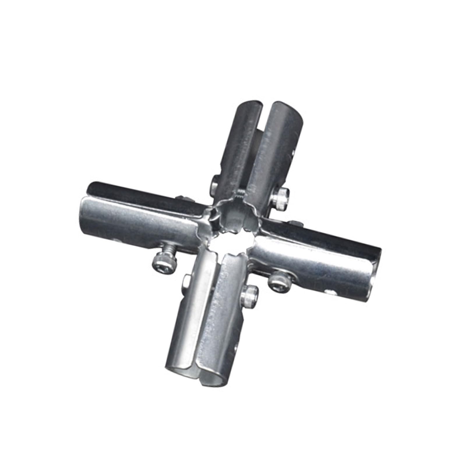 Klynovalu 20Mm 5Ways 20Mm Round Pipe Joint Fixing Buckle Carbon Steel T Pipe Connectors Tees Clamps For Stable And Long Lasting Structural Fitting
