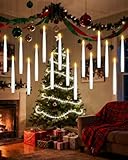 Bougie LED Flottantes Set 10pcs, Électrique Flamme Vacillant Bougies avec Télécommande,...