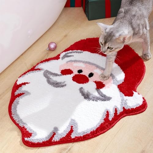 Simpatico Tappeto in Peluche di Babbo Natale