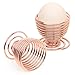 TRIXES Juego de 2 hueveras de acero con espiral y alambre de metal para huevos hervidos, accesorios de cocina de oro rosa, diseño ligero y moderno cromado