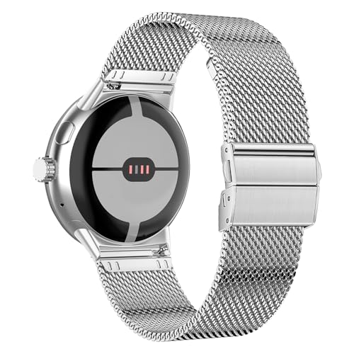 ShinKin���^���X�g���b�v Google Pixel Watch 4 45mm / Google Pixel Watch 3 45mm�Ή� �_�u���X�i�b�v�X�e�����X�X�`�[���X�}�[�g�E�H�b�`�u���X���b�g �j�����p �����p�o���h �V���o�[
