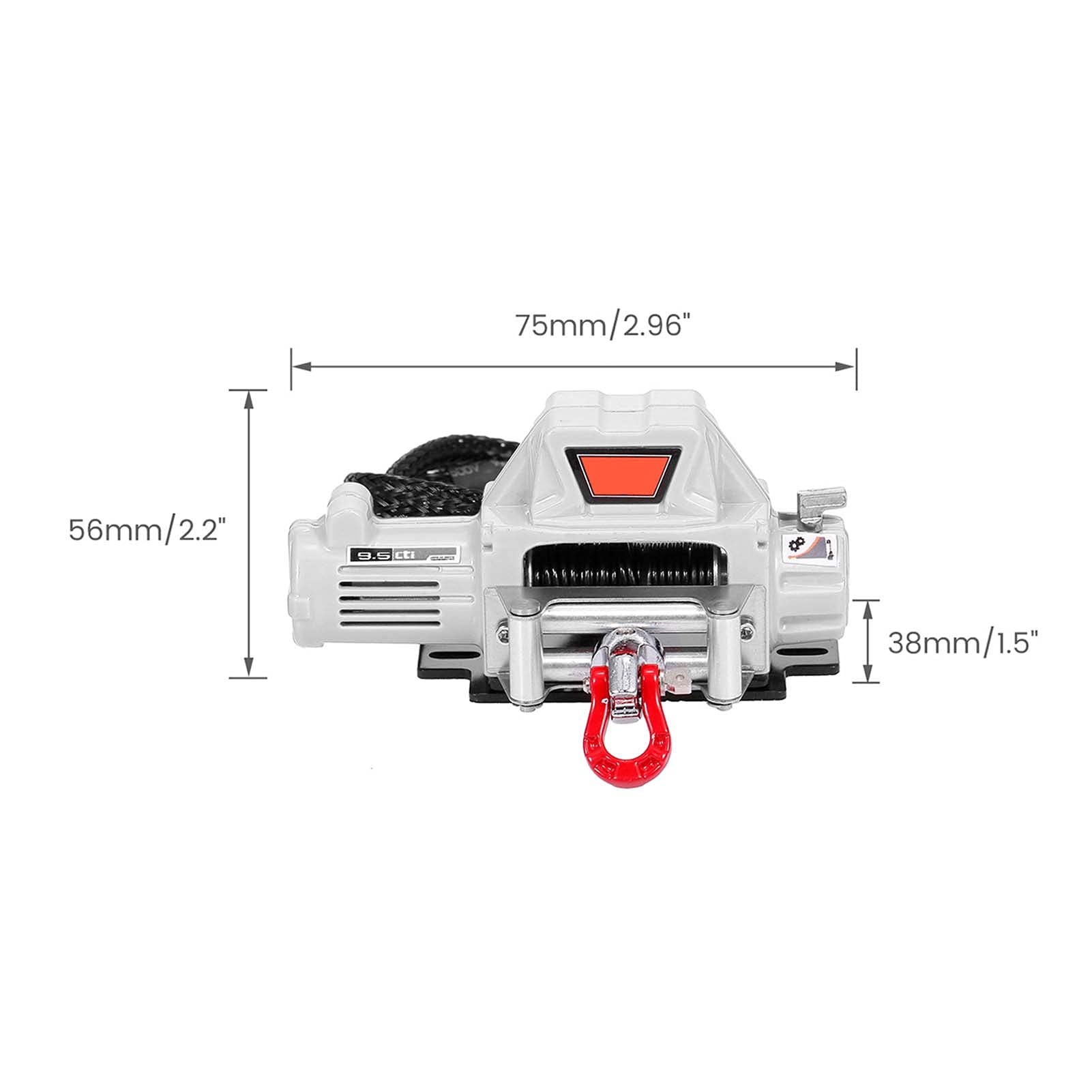 Compatibile con 1 10 RC Auto Automatico Wireless Winch Simulato Elettrico Accessori per Traxxas Redcat RC4WD Tamiya Axial SCX10 D90 HPI Crawler Decorazione