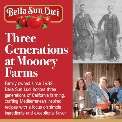 Image of Bella Sun Luci Sun Dried Tomatoes with Greek Oregano, Basil & Garlic, Gluten-Free, Vegan, California Grown, Mediterranean Style Sun-Ripened Tomatoes, Premium Ingredient for Pasta, Pizza, Salads (1 Pack)