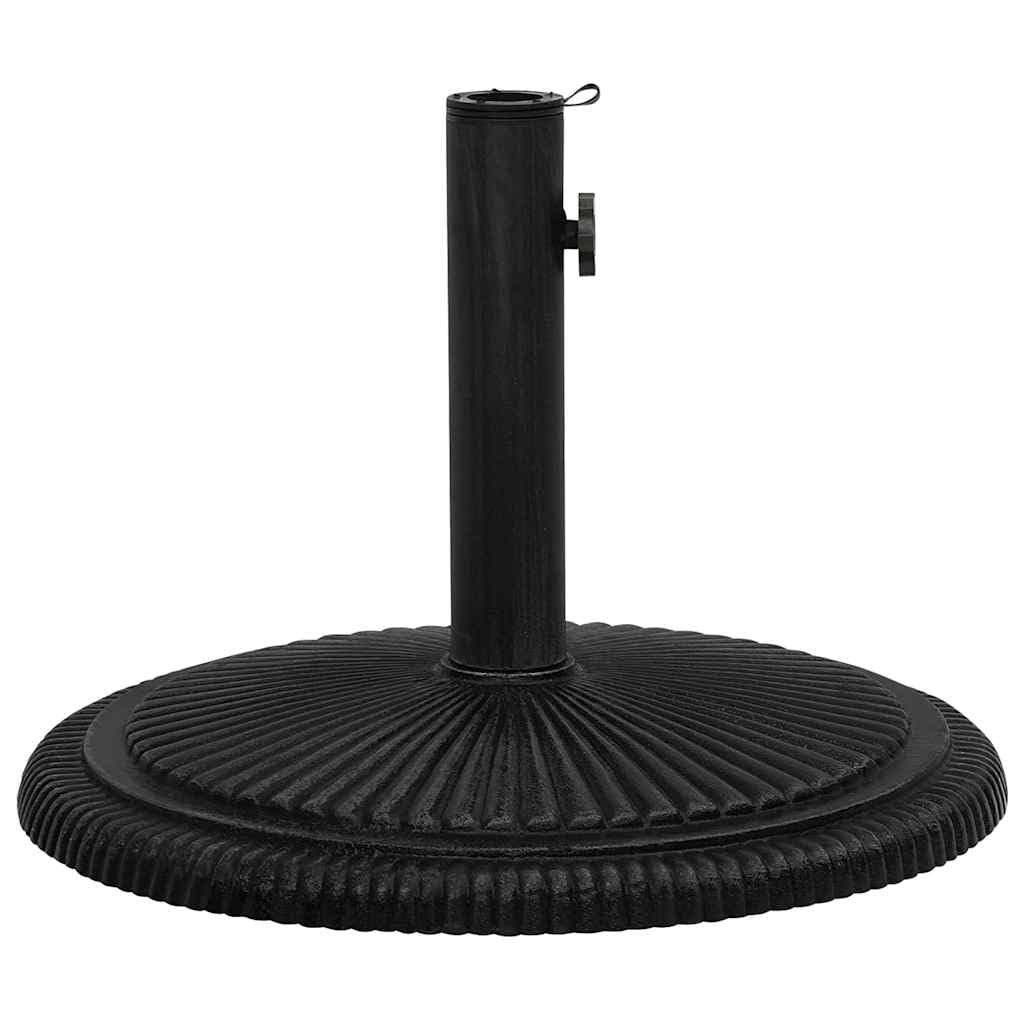 Questo Supporto per ombrellone, Nero, 45 x 30 cm, in ghisa, Robusto Supporto per ombrellone da Esterno per Giardino, Patio e Balcone, Base Robusta