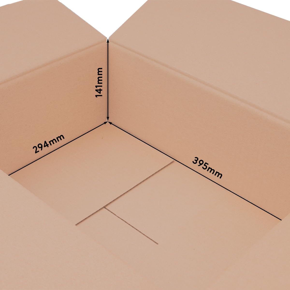 verpacking Faltkartons 395 x 295 x 140 mm Braun (Außenmaß 400 x 300 x 150 mm) KK 86 1-wellig Versandkarton für mittelgroße Waren DHL Paket DPD GLS Kartons (250 Stück)