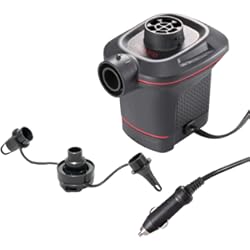 Mejor Hinchador Ruedas Coche Intex 66636 - Hinchador eléctrico con adaptador para coche 12V Quick Fill, Color Rojo