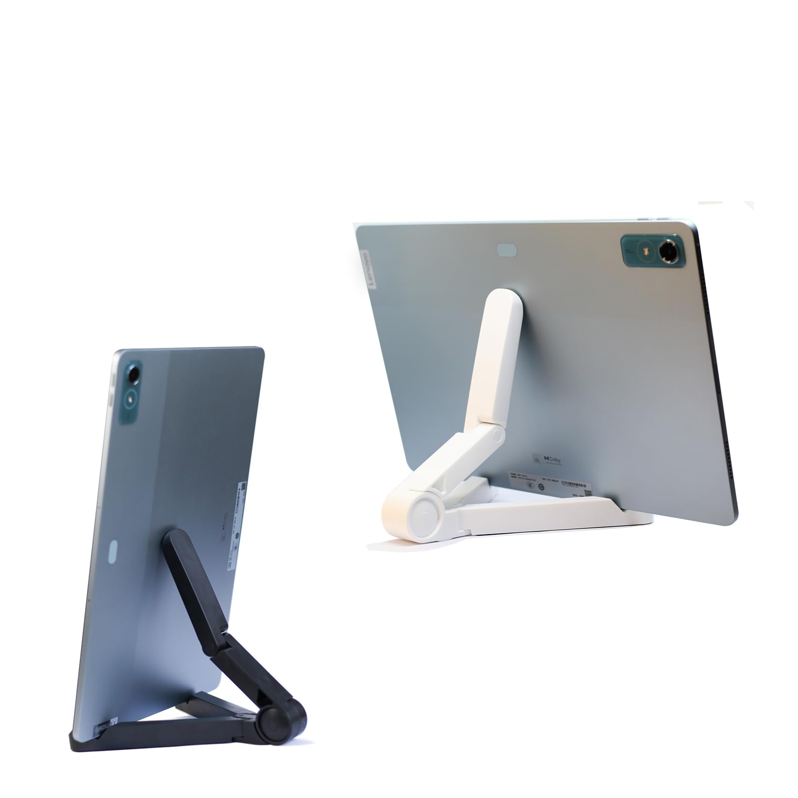 Dranweill 2 Pieces Tablet Holder for Desk - Adjustable Portable Stands Compatible with 4-13 Tablets Such as iPad