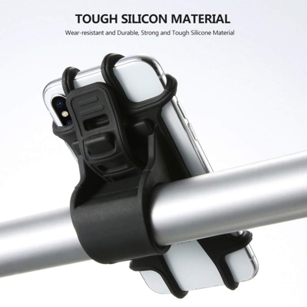 Fonus Handlebar Bicycle Mount for Galaxy A03s A13 A14 A23 A53 A54 5G Phones - Silicone Holder Bike Non-Slip Strap Shockproof L9D Compatible with Samsung Galaxy A03s/A13/A14/A23/A53/A54 5G