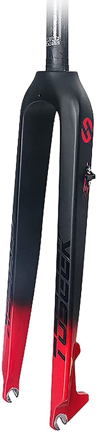 26/27.5/29 Pollici Full Carbon MTB Forcella Rigida per Bicicletta, 28,6 Mm Ultraleggera Forcella per Bicicletta 9 Mm Senza Filettatura Tubo Dritto Freno A Disco A Sgancio Rapido B,29 Pouces