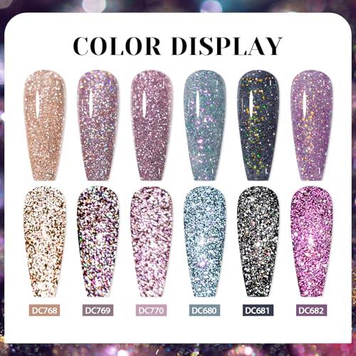 Set de Esmaltes de Gel Brillantes MTSSII 8 Piezas miniatura 6
