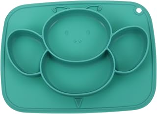 Toyvian Prato De Sucção Multifuncional Para Crianças Pratos De Jantar Para Bebês Pratos De Sucção Para Crianças Prato De Sucção Talheres De Silicone Prato De Sucção Para Crianças