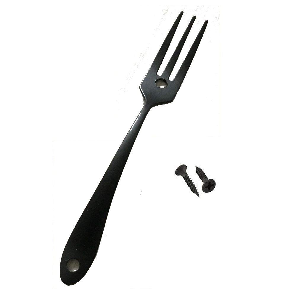Cuisine tiroir poignée fourchette de style antique noir au design artistique premium