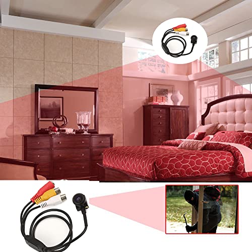image for Vanxse CCTV Mini Spy Pinhole Security Camera Hd 1.8mm 120degree CCD 10