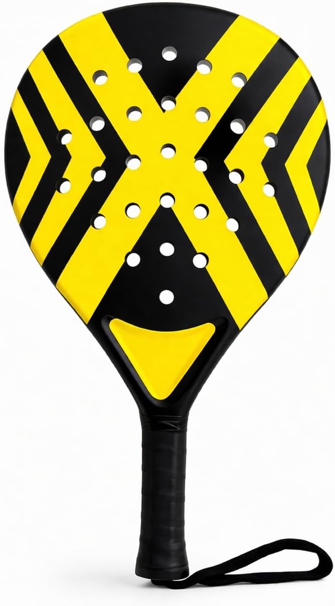 Padelschl ger Set f r Erwachsene Profi Racket   mit Meshtasche Padel Tennis Schl ger f r Anf nger und Fortgeschrittene