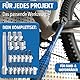 STONE REEF Drehmomentschlüssel [21tlg inkl. ] Einrastender 1/4 Zoll 1-25 nm - Wrench Set für Fahrrad 1-25 nm torque Ratschenset