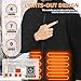 TOUVE Beheizte Jacke, Prämie Beheizbare Jacke 5 Zonen Heizung 3 Einstellbar Temperatur Polarfleece-Heizjacke Beheizbare Weste Heated Jack für Damen Herren (Enthält keine Powerbank