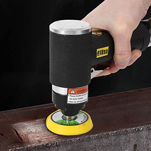 Pneumatic Grinding Machine, 2"/3" Air Round Polisher Pneumatic Hand Sanding Tool with Double Rotary Grinding Method - Image 4