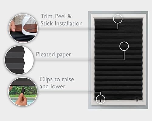 Miniatura 2 de Redi Shade - Persiana blackout plisada color negro