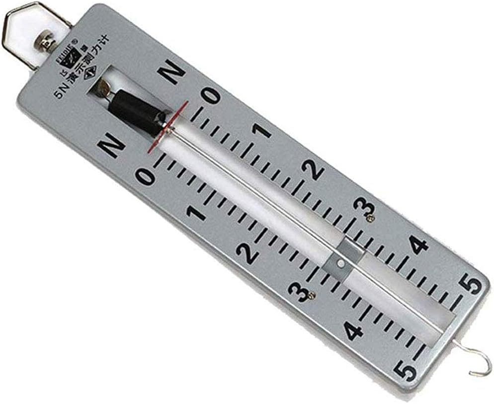 Physical Science Experiments 5N Metal Demo Dynamometer School Physics Experiment Teaching Instrument Equipment, Force Measurement, Weighing Weight,5N (2N)