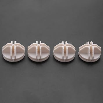 40 Pcs Grid Cube Connector Abs for Wire Cube Storage Shelving (White)
