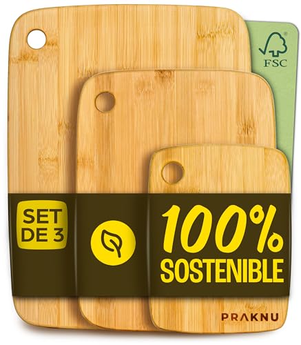 Set de Tablas de Cocina de Bambú