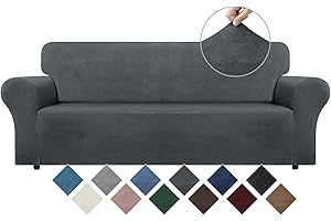 Revamp Your Living Space with the Elegant WEERRW Velvet Grey Sofa Slipcover