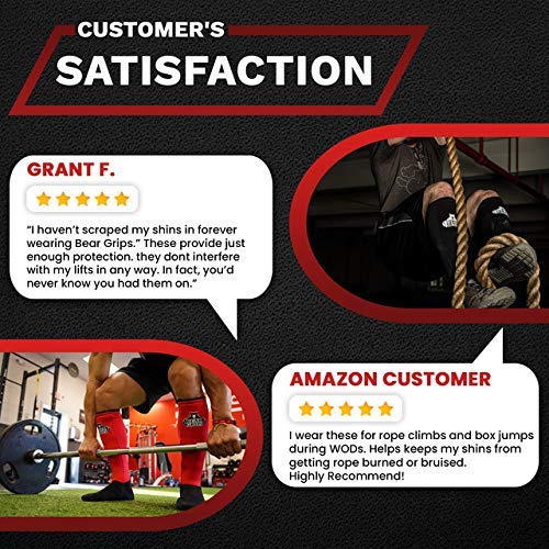 Buy Deadlift Shin Guards with Front Side Padding. Bear Grips Shin