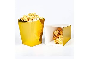 Aimto Gold Popcorn Boxes: Perfect for Memorable Movie Nights and Parties