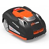 Yard Force NX100i Robotic Mower with Wi-Fi Connection, 28V Battery, App Control, Automatic Mowing and Charging (1/4 Acre Wired)