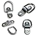 D Rings Tie Down Anchors Hooks for Trailer Truck Bed Bracket Enclosed Points Pickup Camper Surface Mount D-Ring 1/4