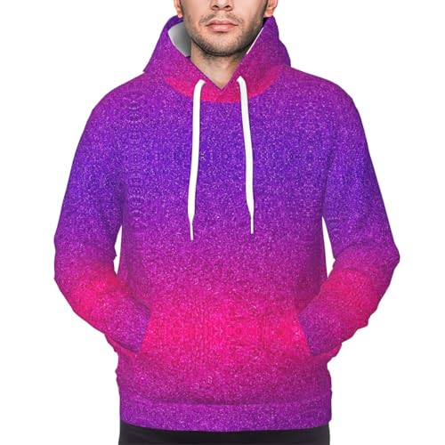 Sweat à capuche unisexe avec imprimé pailleté dégradé et poche ventrale confortable