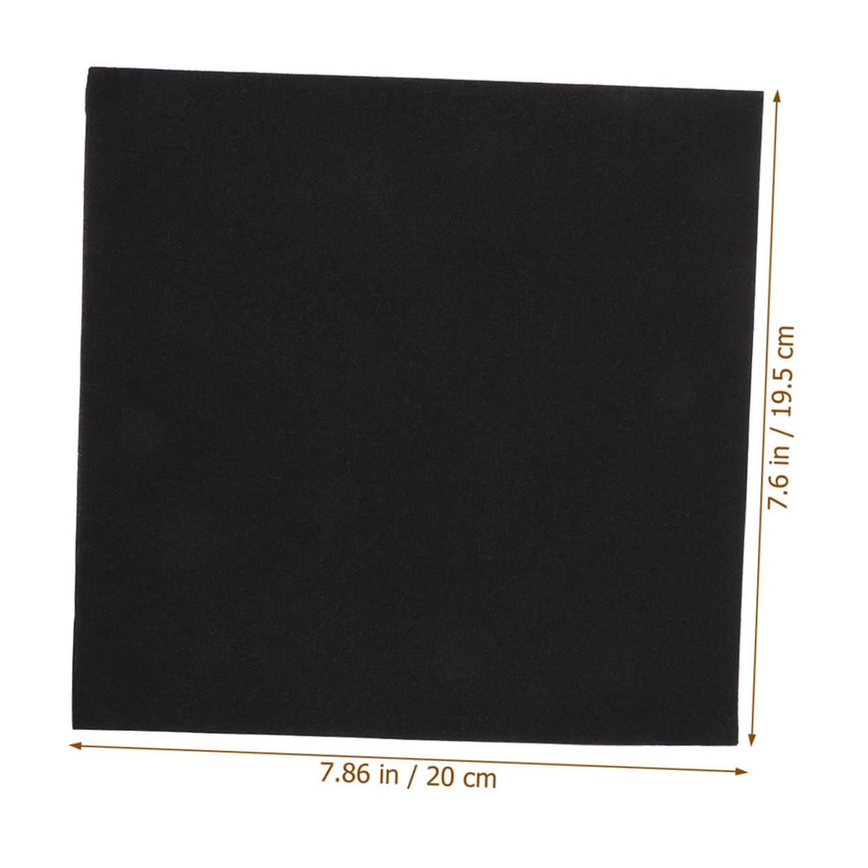 Alipis Lot de 100 Serviettes de Table en Papier Noir, Épaisses et Douces Peau, Résistantes aux Fuites, pour Banquets et Fêtes