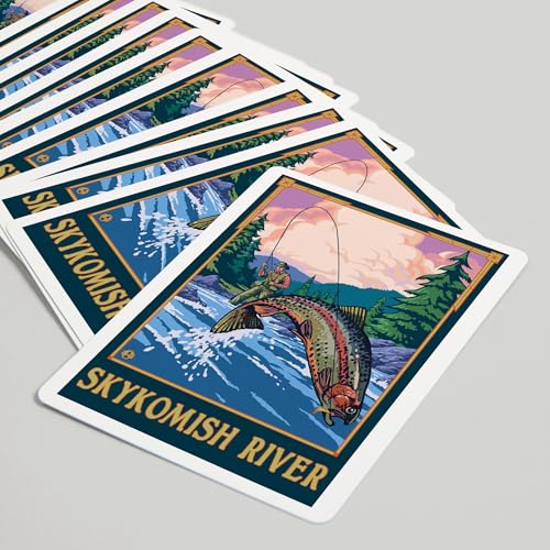 Baraja de Poker Fly Fishing Scene 52 cartas miniatura 5