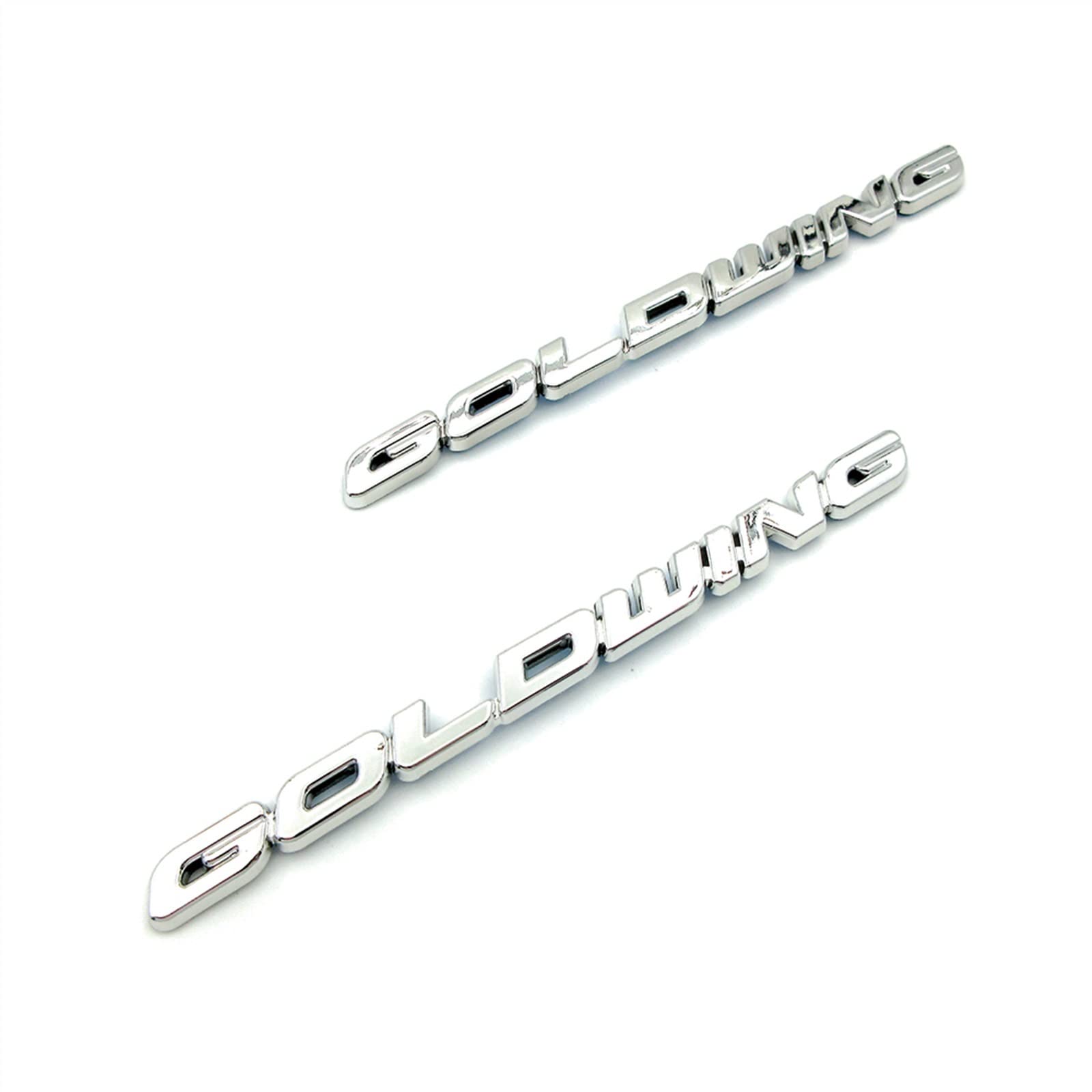 Motorrad 3D Logo Abzeichen Aufkleber Cover Emblem GL 1800 Aufkleber Für Honda Goldwing Gold Wing 1800 GL1800 GL1500 GL1200 GL1100 GL1000 (Color : Chrome)