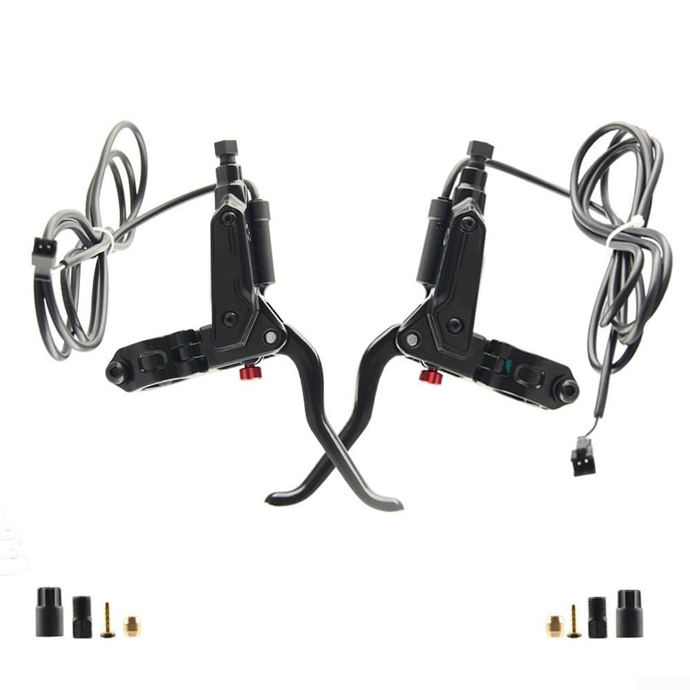 Juego de frenos de disco hidráulicos, freno hidráulico para bicicleta eléctrica Ebike, freno hidráulico SM, para scooters, tubo de 5 mm (derecha + herramienta)