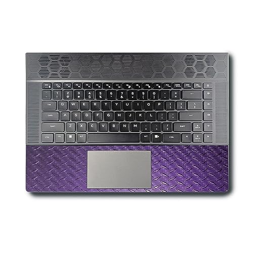 Image of MightySkins Carbon Fiber Skin Compatible with Alienware X16 R1 (2023) Full Wrap Kit - Purple Diamond Plate | Protective, Durable Textured Carbon Fiber Finish | Easy to Apply | Made in The USA