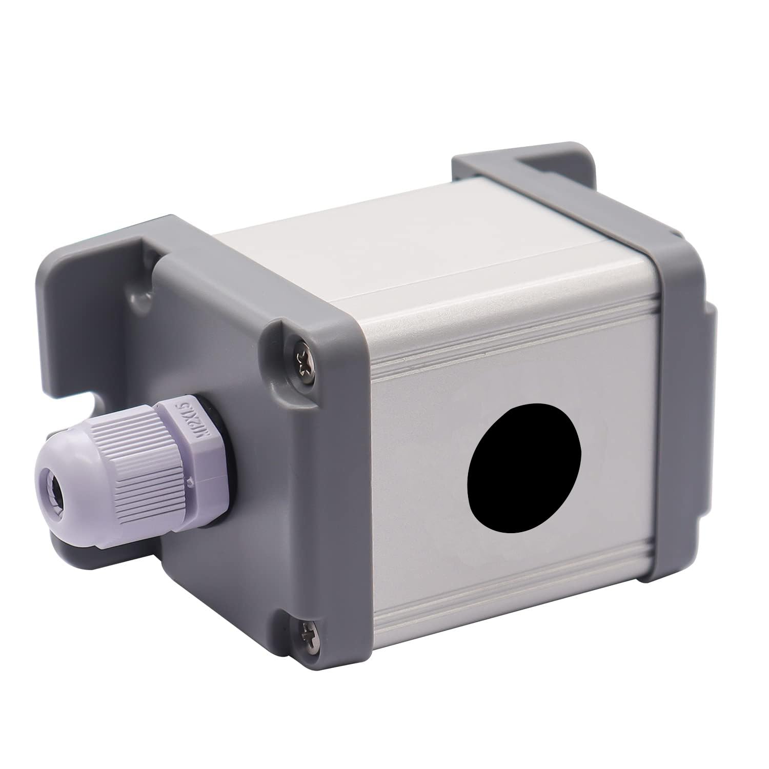 GAESHOW Interrupteur à Bouton-Poussoir, Interrupteur à Bouton Vert Résistant Aux Intempéries, Commutateur à Bouton Poussoir, Boîtie De Commande à Un Bouton Pour Ouvre-Porte