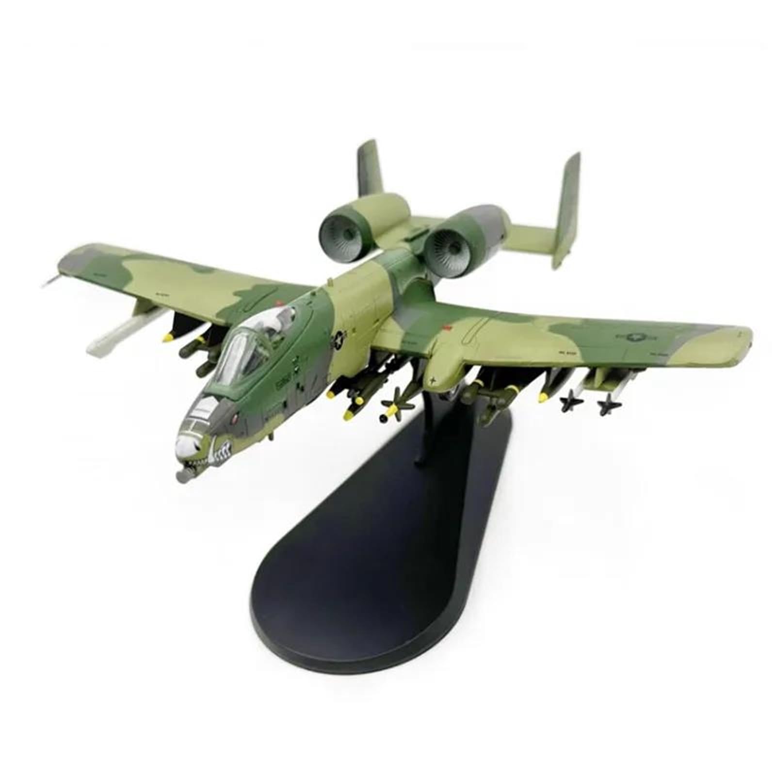 Modelli di Aerei Replica Modello di Aereo Militare in Scala 1:100 per US Air Force A-10A Thunderbolt II Attack 79-0143 A10 Modello di Aereo in Miniatura