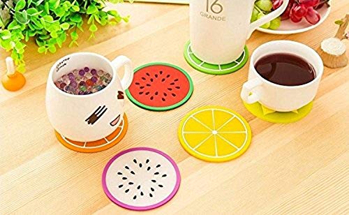 Generic Silicone Coaster Fruit Design 5 Pc Set Generic Silicone Coaster Fruit Design 5 Pc Set
