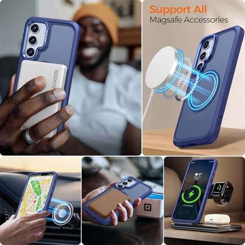 Image of Rayboen for Magnetic Matte Samsung Galaxy S24 Case, Blue