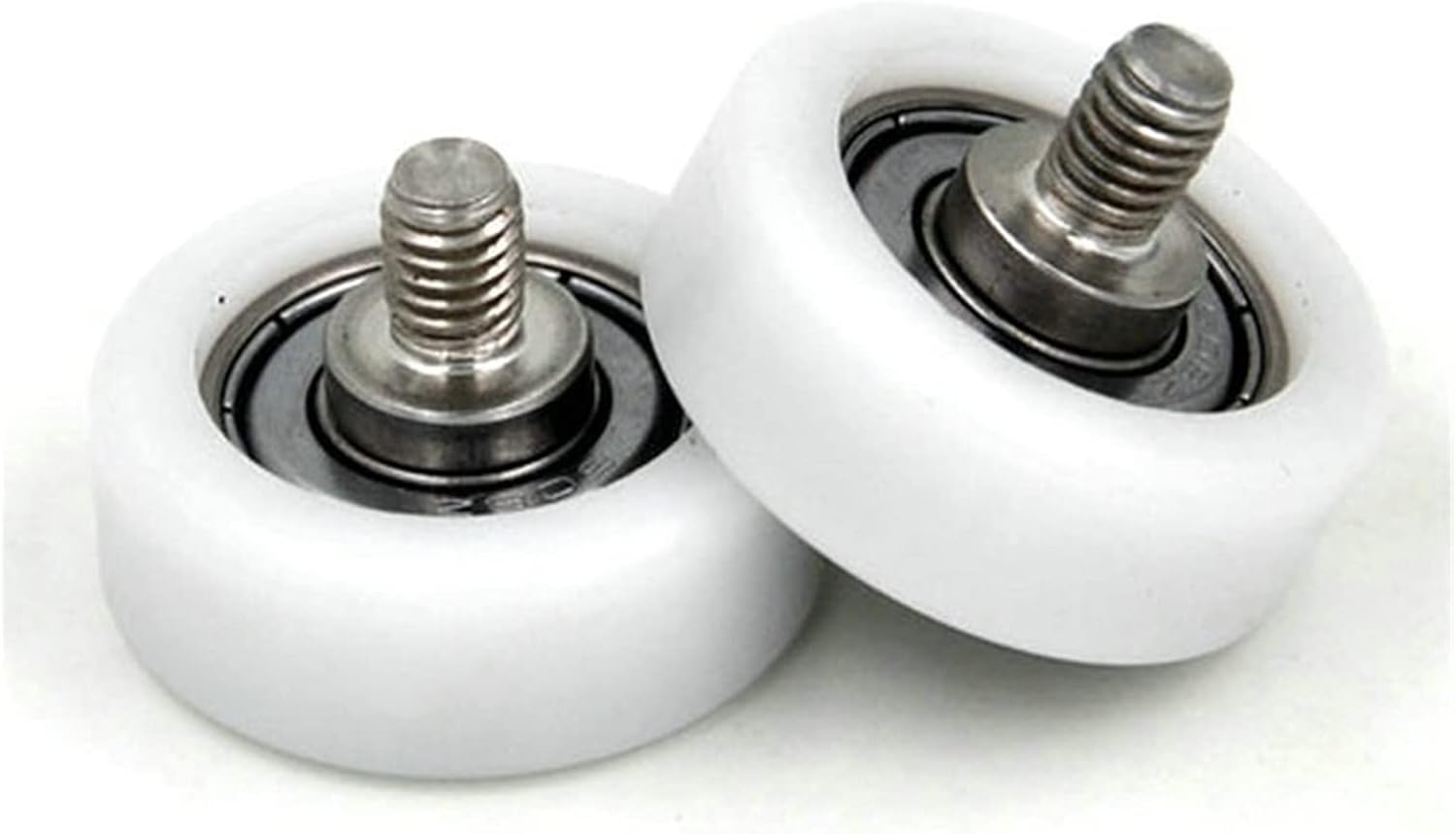 LANGshaw OD 30mm POM Coated Roller with M8 Screw and 608 Bearings BS60830-11C2L10M8 30x11mm Home Appliance Plastic Bearing Leisurely (Color : White, Number of Pcs : 2Pcs)