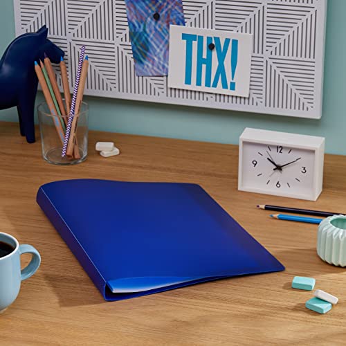 HERMA Raccoglitore ad anelli A4 Traslucido Blu