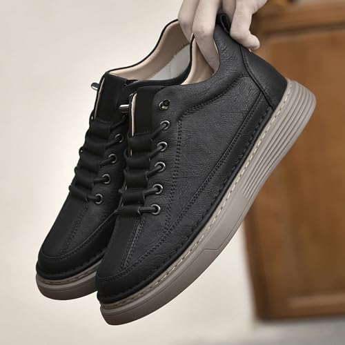 Men's Invisible Height Increasing Elevator Shoes 2.36 Inches Taller Casual Sneakers Leather Oxford Dress Shoes3