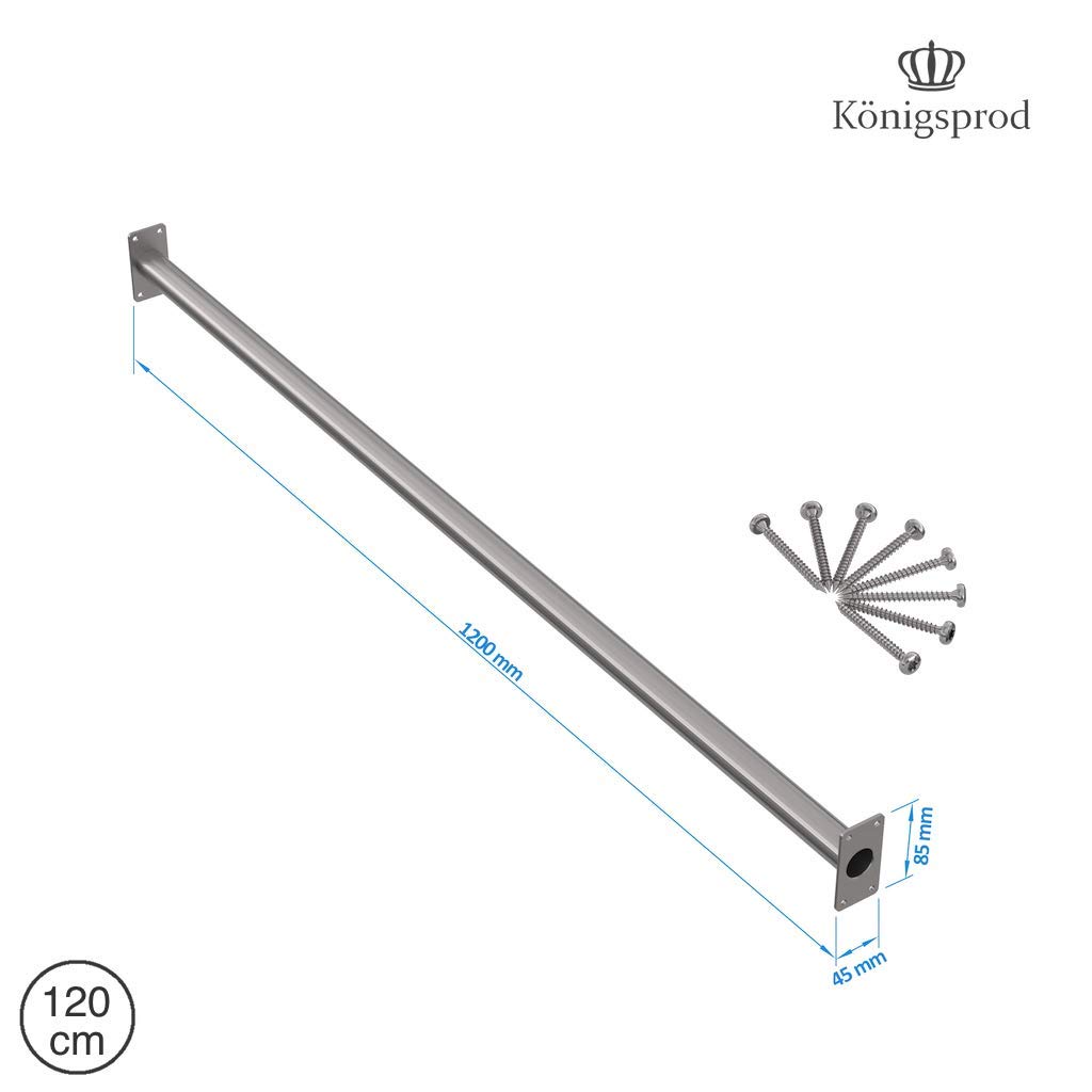 Konigsprod Reckstange Turnstange Klimmzugstange Kletterstange Edelstahl 120 Cm Amazon De Garten