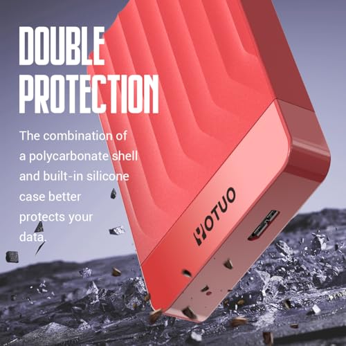 Image of YOTUO Portable External Hard Drive Storage Expansion Mobile HDD USB 3.0 for PC, Mac, Desktop, Laptop, PS4, PS5, Xbox One X /S, Xbox 360, Xbox Series X /S, Office & Game (Red, 1TB)