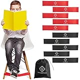 Chair Bands for Kids with Fidgety Feet - 10 Pack Fidget ADHD Autism Tools - Bounce Flexible Black...