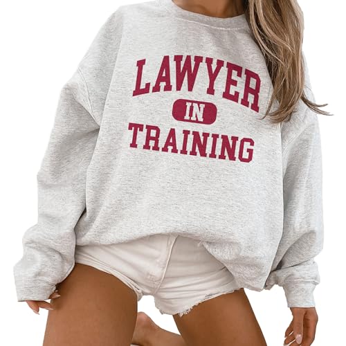 Lawyer In Training Sweatshirt - Future Lawyer Law School Student Graduation Gifts For Women - Attorney Sweater - Unisex Graphic Sweatshirt